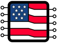 Stylized United States flag.